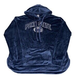 Penn State Nittany Lions PSU Hoodie Sweatshirt Women's Medium Velour Soft Comfy